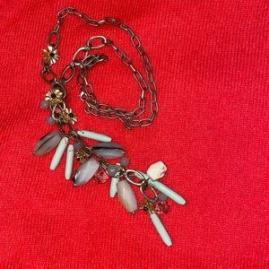 Goldstone stone hanging necklace